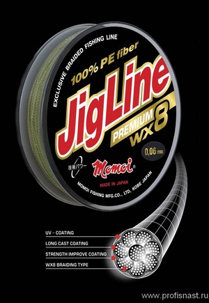 Шнуры JigLine Premium WX8
