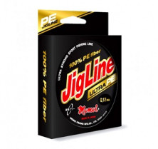 Шнур JigLine Ultra PE 0,18 мм, 14,0 кг, 100 м, флуоресцентный