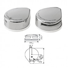 Огни бортовые 92x77 мм хромированный корпус, светодиодные