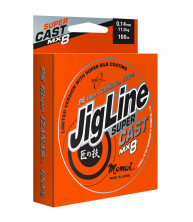Шнур JigLine Super Cast 0.19 мм, 16 кг, 100м