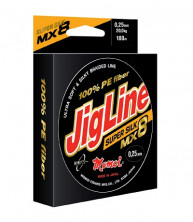 Шнур JigLine SuperSilk 0,10 мм, 7,8 кг, 100м, оранжевый
