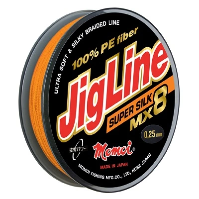 Шнур JigLine SuperSilk 0,12 мм, 10 кг, 100м, оранжевый