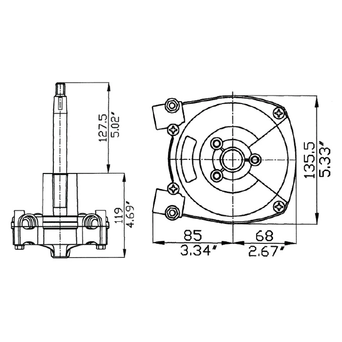 Редуктор рулевой T-71 FC Ultraflex