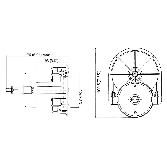 Редуктор рулевой T-85 Ultraflex