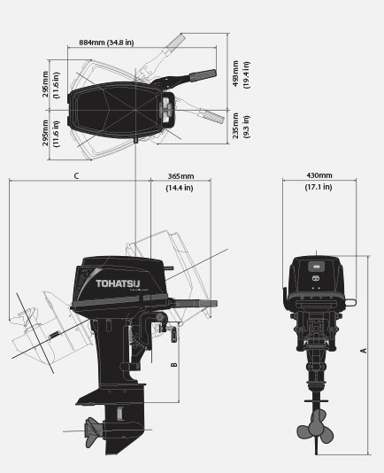 Лодочный мотор Tohatsu M 30 H EPS