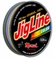 Шнур JigLine Multicolor 0,24 мм, 18,0 кг, 150 м ( 5 цветов по 10 м)