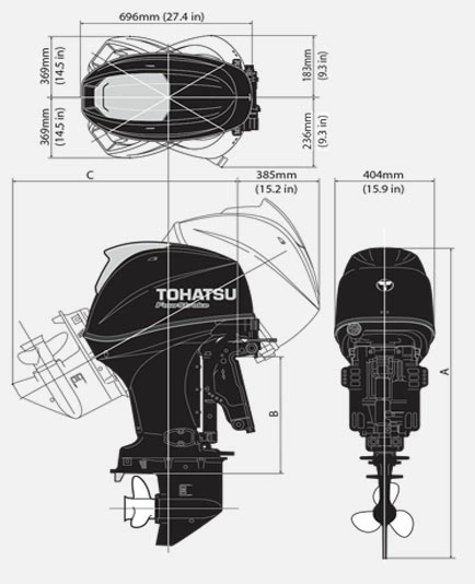 Лодочный мотор Tohatsu MFS 40 A ETS