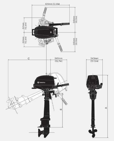 Лодочный мотор Tohatsu MFS 6 D Sail Pro