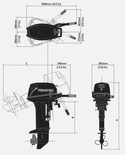 Лодочный мотор Tohatsu M 18 E2 S