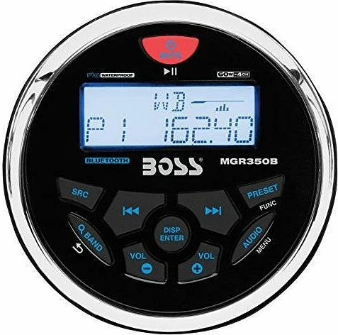 Влагозащищенное головное устройство Boss Audio Marine MGR350B, 60 Вт х4, для водного транспорта