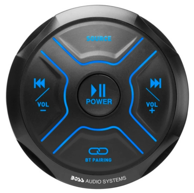 Магнитола Boss Audio MGR150B, круглая, USB/AUX/Bluetooth (2х60W), без дисплея (MGR150B)