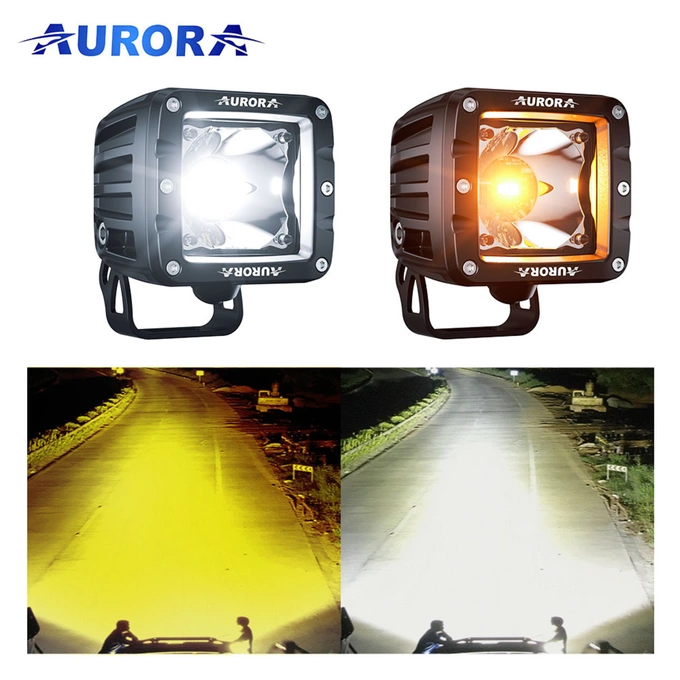 Светодиодная фара ALO-2-P23H1 2" 30w 12-24V Белый+желтый свет,с переключением, светодиоды OSRAM