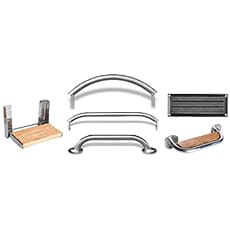 Поручни, ручки, ступени