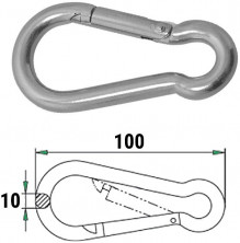 Гак-карабин 10 x 100 мм