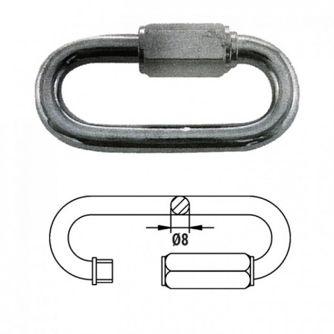 Звено соединительное быстроразъемное 8 мм