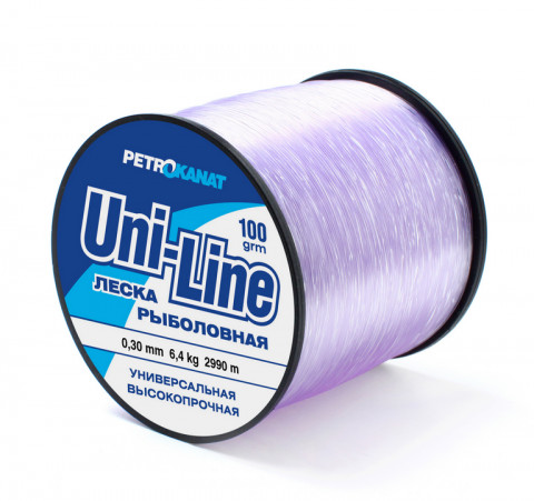 Леска UniLine 0.30, 500 г. (6000 м)