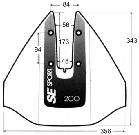 Гидрокрыло для ПЛМ 8 - 60 л.с. SES200