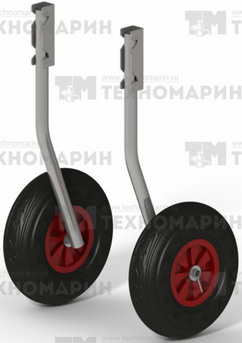 Усиленные быстросъемные транцевые колеса 330 мм для надувных лодок типа Ротан