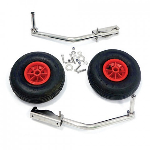 Комплект колес транцевых для НЛ типа Ротан 330 мм (быстросъемные, усиленные)