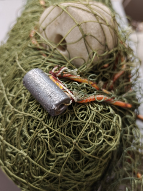 Невод закидной, оснащенный, длина 20м