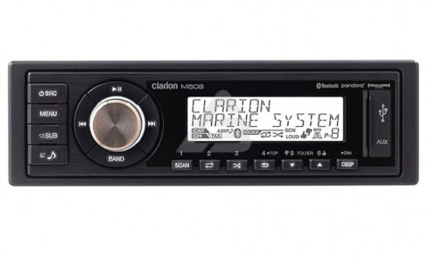 Морская магнитола Clarion M508 (1 DIN, AM/FM, Bluetooth, USB)