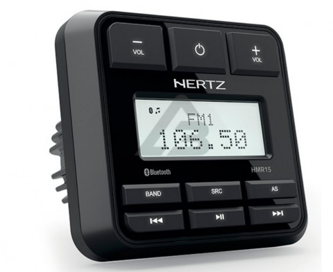 Магнитола влагозащ. Hertz Marine HMR 15 (Ф 89,5 мм, IP66, AM/FM, Bluetooth, USB)