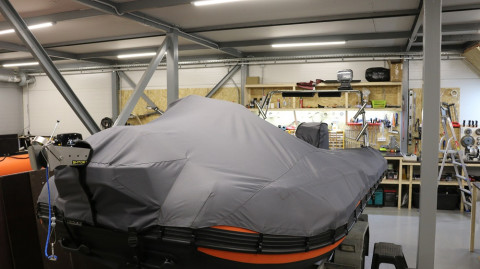 Стояночный (транспортировочный) тент на РИБ (индивид. заказ)