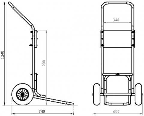 Тележка для ПЛМ до 100кг