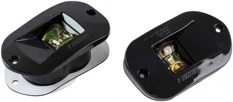 Огни бортовые 92х32 мм черный корпус, врезные