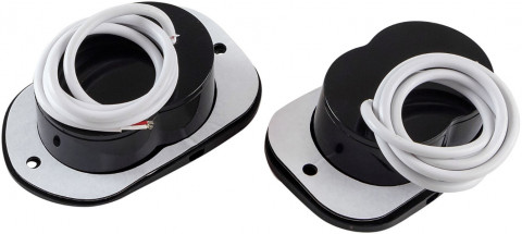 Огни бортовые 92х32 мм черный корпус, врезные