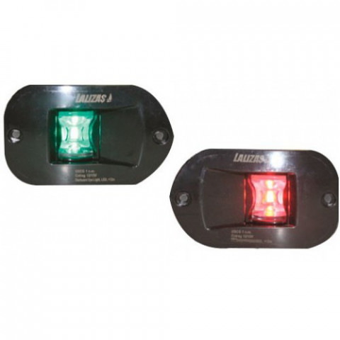 Огни бортовые 92х32 мм черный корпус, врезные