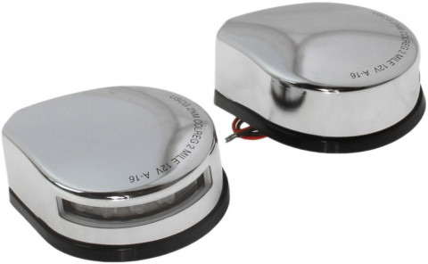 Огни бортовые 92x77 мм хромированный корпус, светодиодные