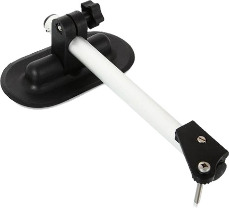 Крепеж датчика эхолота на борт лодки