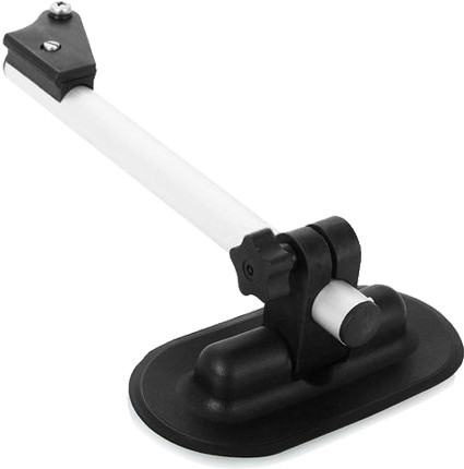 Крепеж датчика эхолота на борт лодки