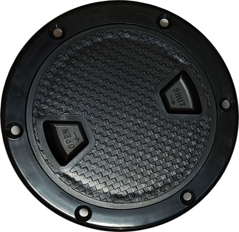 Лючок смотровой 100 мм черный