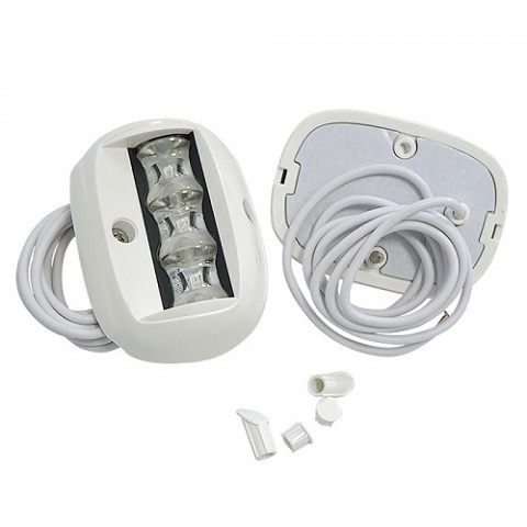 Огни бортовые 90х65 мм белый корпус, светодиодные