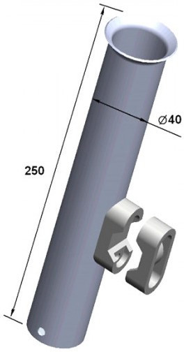 Спиннинговый держатель 250х37 нержавейка