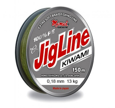 Шнур JigLine Kiwami 0,30 мм, 24,0 кг, 125 м, желтый