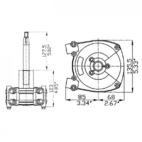 Редуктор рулевой T-72 FC Ultraflex