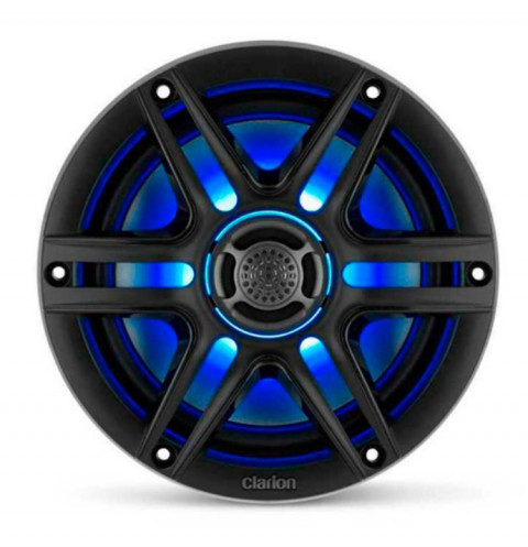 Колонки (пара) морские с RGB подсв. Clarion CMS-651RGB-SWB (6,5", 2-х полос., 30 Вт RMS, белые/черные)