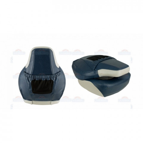 Сиденье мягкое складное Fish Pro, сине-серое