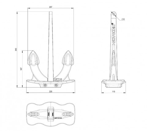 Якорь Холла  5 кг 