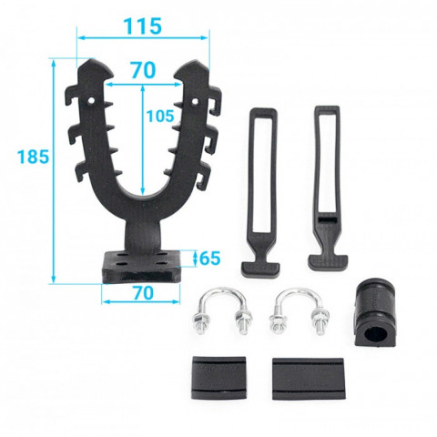 Крепление-рогатка (большое, изогнутое основание) 33-20-022-L