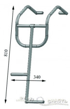 Трап дайверский 810х340мм для НЛ нерж.