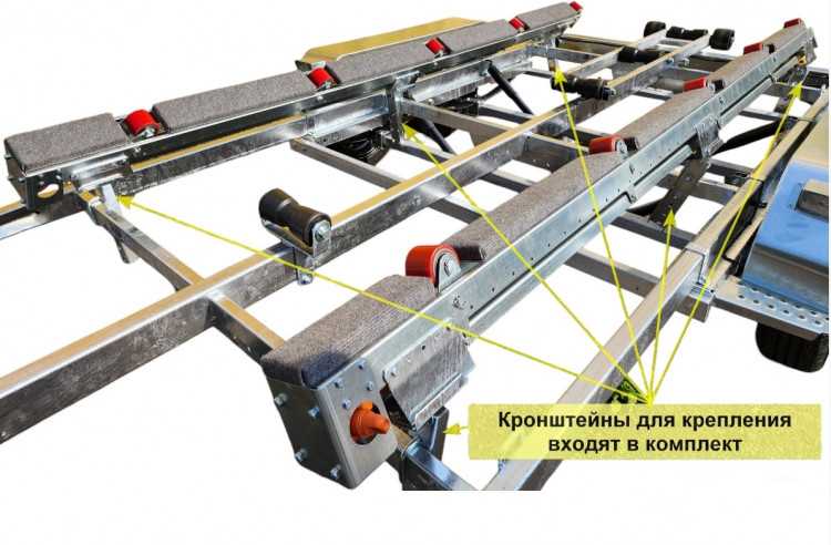 Ложемент универсальный с роликами для прицепов ЛАВ купить в магазине ...