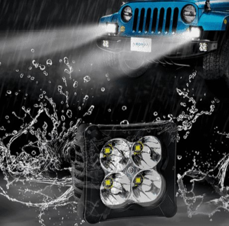 Светодиодная фара Aurora ALO-D3-2-P4T 9V-36V 40W 2.7A 3200Lm Дальний свет