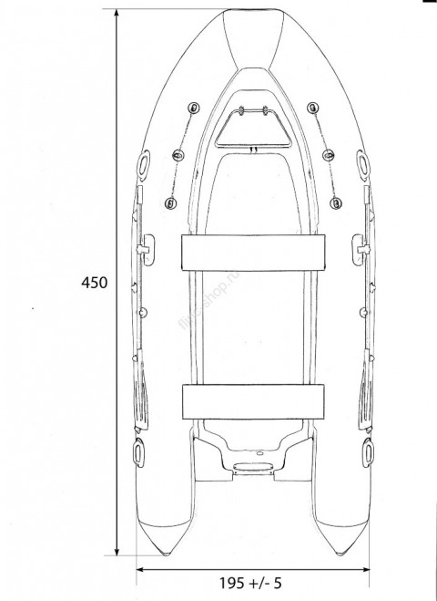 Лодка РИБ Fortis 450T