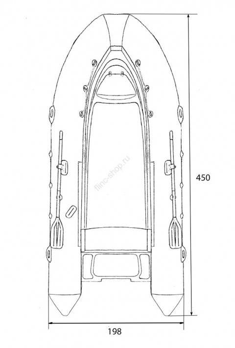 Лодка РИБ Fortis 450R