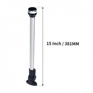 Огонь круговой светодиодный на наклонной стойке 381 мм, нержавеющая сталь