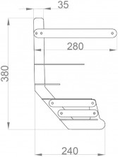 Защита редуктора для Suzuki DT9.9A/15A, DF8A, DF9.9B, DF9.9A/15A/20A, усиленная, черная